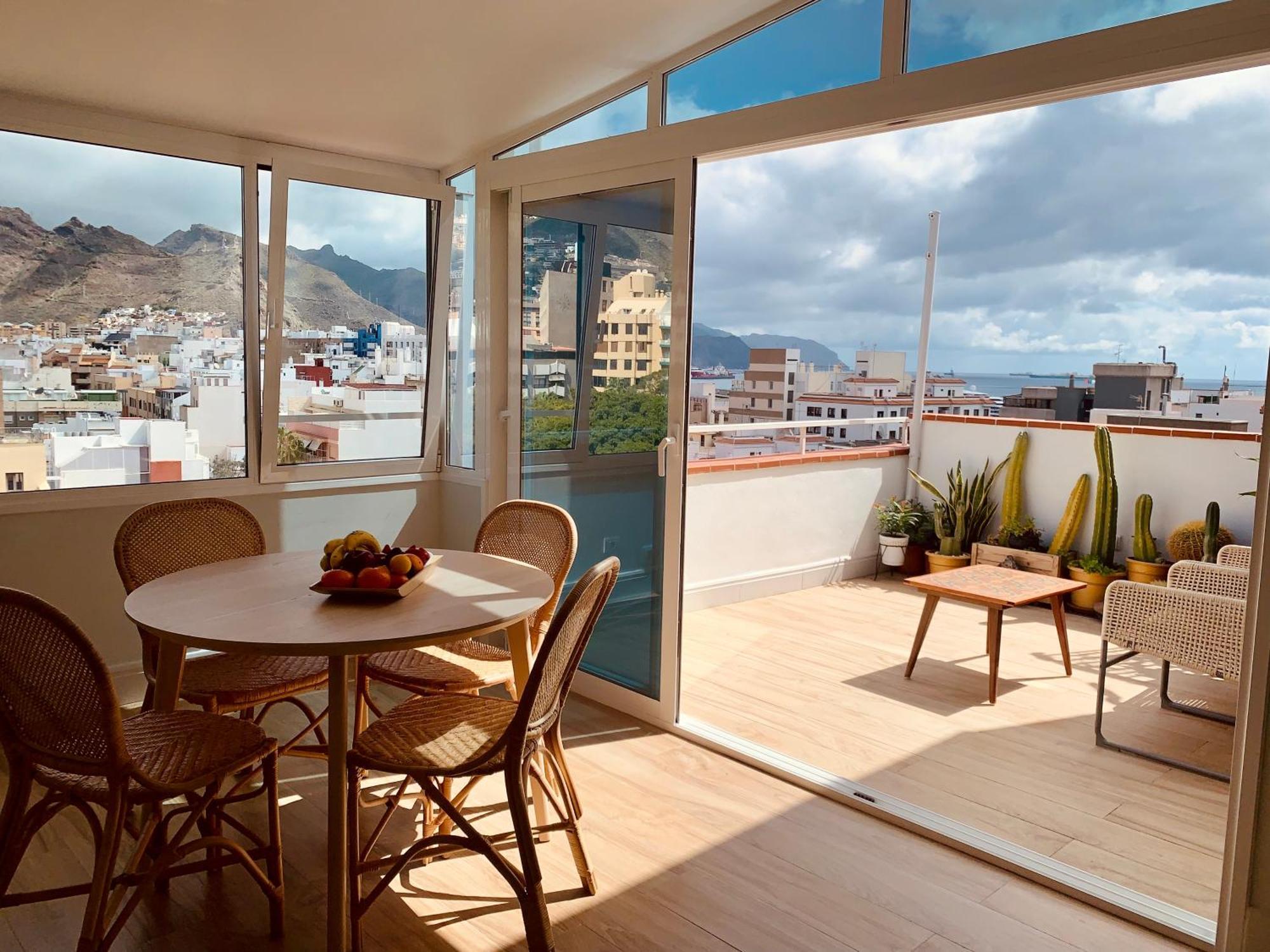 圣克鲁斯-德特内里费Atico Con Terraza, Vistas Panoramicas Y Parking公寓 外观 照片