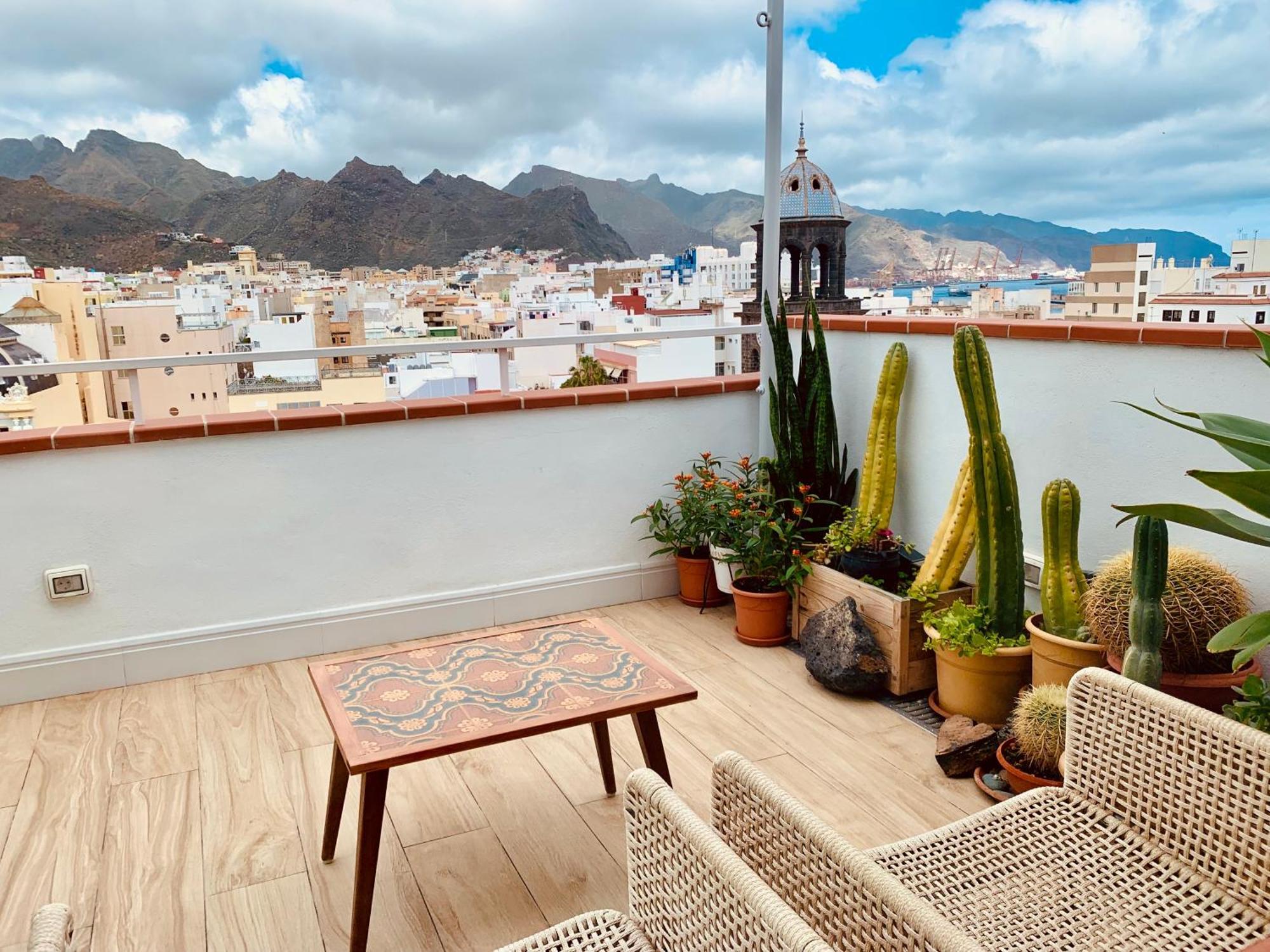 圣克鲁斯-德特内里费Atico Con Terraza, Vistas Panoramicas Y Parking公寓 外观 照片
